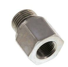 G 1/2'' x G 3/8'' M/F Adaptador reductor de acero galvanizado 630 barra - hidráulica [2 piezas]