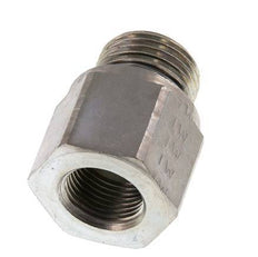 G 1/2'' x G 3/8'' M/F Adaptador reductor de acero galvanizado 630 barra - hidráulica [2 piezas]