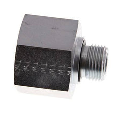 G 1/2'' x G 1'' M/F Zinc plated Steel Reducing Adapter 400 Bar - Hydraulic