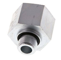 G 1/2'' x G 1'' M/F Zinc plated Steel Reducing Adapter 400 Bar - Hydraulic