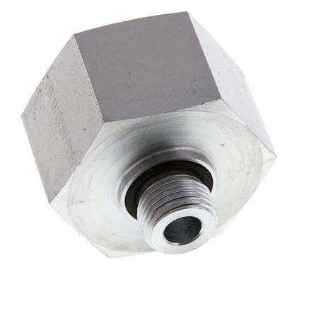 G 1/2'' x G 1 1/4'' M/F Zinc plated Steel Reducing Adapter 400 Bar - Hydraulic