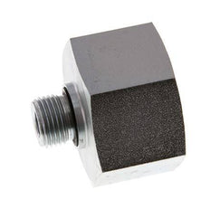 G 1/2'' x G 1 1/4'' M/F Zinc plated Steel Reducing Adapter 400 Bar - Hydraulic