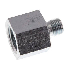 G 1/4'' x G 1/2'' M/F Zinc plated Steel Reducing Adapter 630 Bar - Hydraulic [2 Pieces]