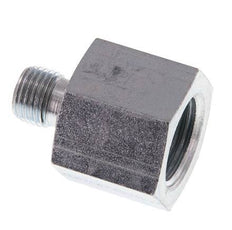 G 1/4'' x G 1/2'' M/F Zinc plated Steel Reducing Adapter 630 Bar - Hydraulic [2 Pieces]