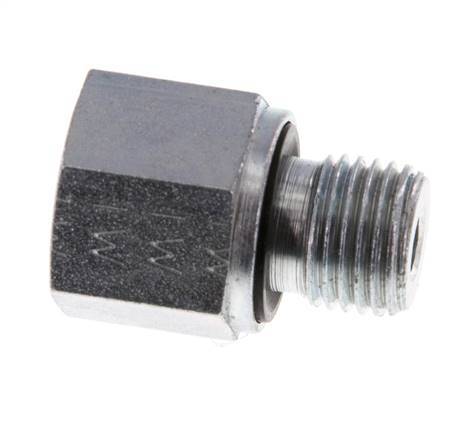 G 1/4'' x G 1/8'' M/F Adaptador reductor de acero cincado 630 barra - hidráulica [2 piezas]