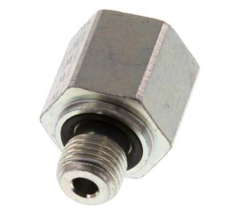 G 1/4'' x G 3/8'' M/F Adaptador reductor de acero cincado 630 barra - hidráulica [2 piezas]