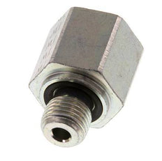 G 1/4'' x G 3/8'' M/F Adaptador reductor de acero cincado 630 barra - hidráulica [2 piezas]