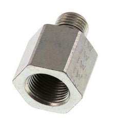 G 1/4'' x G 3/8'' M/F Adaptador reductor de acero cincado 630 barra - hidráulica [2 piezas]