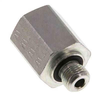 G 1/8'' x G 1/4'' M/F Adaptador reductor de acero cincado 630 barra - hidráulica [2 piezas]