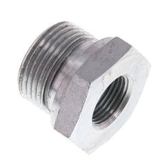 G 3/4'' x G 3/8'' M/F Zinc plated Steel Reducing Adapter 400 Bar - Hydraulic [2 Pieces]