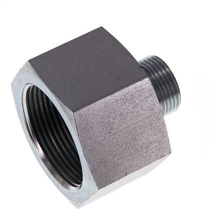 G 3/4'' x G 1 1/2'' M/F Adaptador reductor de acero galvanizado 315 Bar - Hidráulico