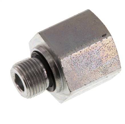 G 3/8'' x G 1/2'' M/F Adaptador reductor de acero cincado 630 barra - hidráulica [2 piezas]