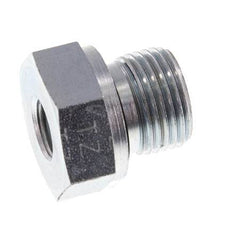 G 3/8'' x G 1/8'' M/F Adaptador reductor de acero galvanizado 630 barra - hidráulica [2 piezas]