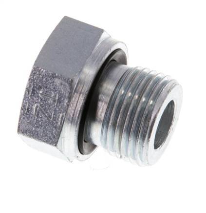 G 3/8'' x G 1/8'' M/F Adaptador reductor de acero galvanizado 630 barra - hidráulica [2 piezas]