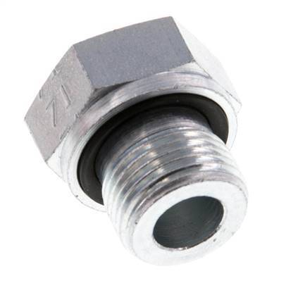 G 3/8'' x G 1/8'' M/F Adaptador reductor de acero galvanizado 630 barra - hidráulica [2 piezas]