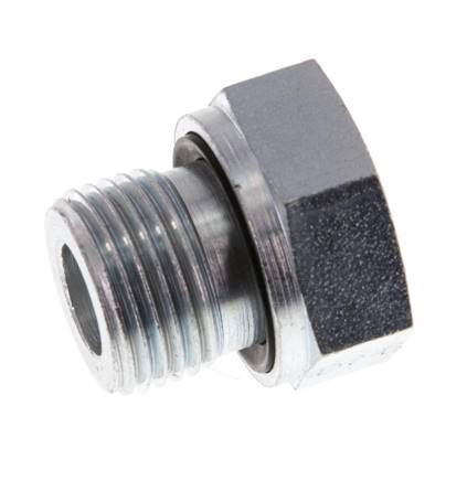 G 3/8'' x G 1/8'' M/F Adaptador reductor de acero galvanizado 630 barra - hidráulica [2 piezas]