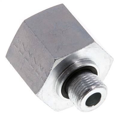 G 3/8'' x G 3/4'' M/F Adaptador Reductor de Acero Cincado 400 Bar - Hidráulico