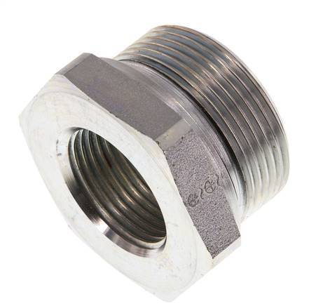 G 1 1/2'' x G 1'' M/F Adaptador reductor de acero galvanizado 315 Bar - Hidráulico