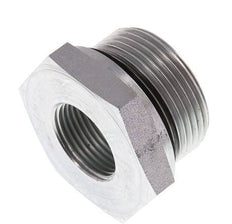G 1 1/4'' x G 3/4'' M/F Adaptador Reductor de Acero Cincado 400 Bar - Hidráulico