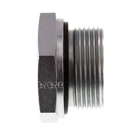 G 1 1/4'' x G 3/4'' M/F Adaptador Reductor de Acero Cincado 400 Bar - Hidráulico