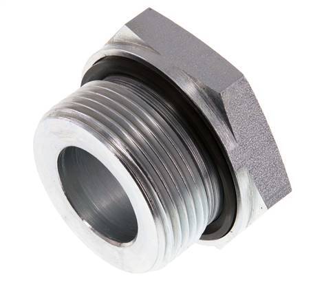 G 1 1/4'' x G 3/4'' M/F Adaptador Reductor de Acero Cincado 400 Bar - Hidráulico