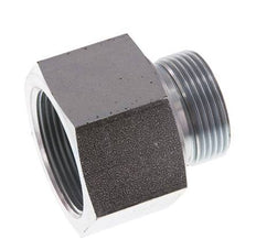 G 1 1/4'' x G 1 1/2'' M/F Adaptador Reductor de Acero Cincado 315 Bar - Hidráulico