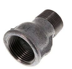 R 3/4'' x Rp 1'' M/F Zinc plated Cast iron Reducing Adapter 25 Bar [2 Pieces]