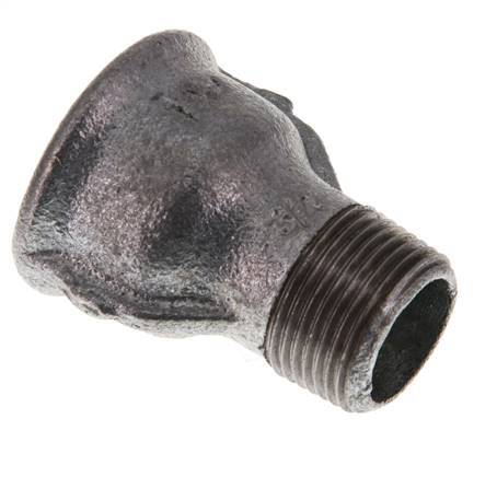 R 3/4'' x Rp 1'' M/F Zinc plated Cast iron Reducing Adapter 25 Bar [2 Pieces]