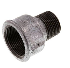 R 1'' x Rp 1 1/4'' M/F Zinc plated Cast iron Reducing Adapter 25 Bar