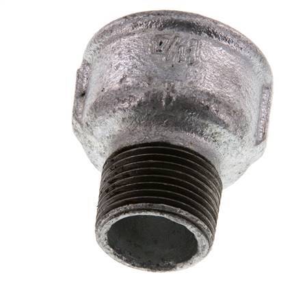 R 1'' x Rp 1 1/4'' M/F Zinc plated Cast iron Reducing Adapter 25 Bar
