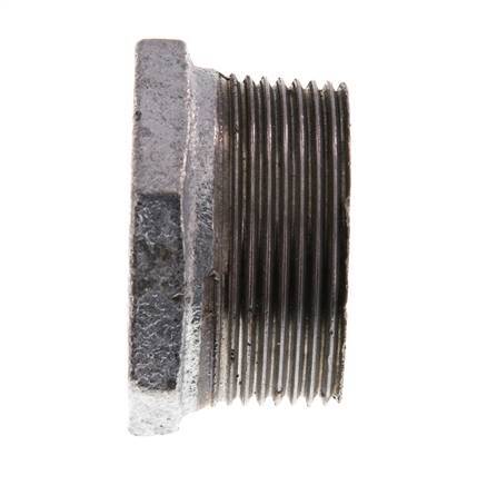 R 1 1/2'' x Rp 1/2'' M/F Zinc plated Cast iron Reducing Ring 25 Bar [2 Pieces]