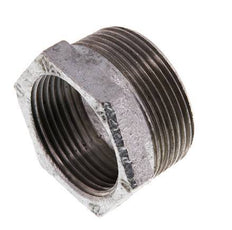 R 1 1/2'' x Rp 1 1/4'' M/F Zinc plated Cast iron Reducing Ring 25 Bar [2 Pieces]