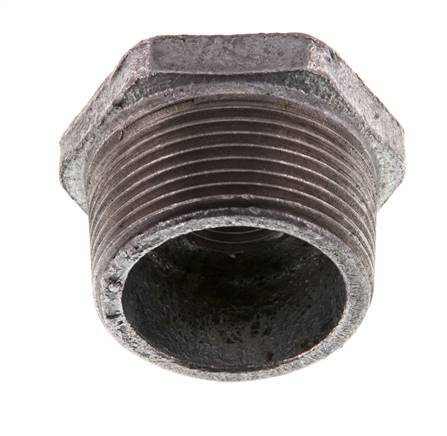 R 1 1/4'' x Rp 1/2'' M/F Zinc plated Cast iron Reducing Ring 25 Bar [2 Pieces]