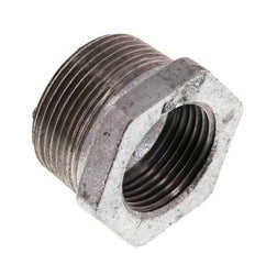 R 1 1/4'' x Rp 1'' M/F Zinc plated Cast iron Reducing Ring 25 Bar [2 Pieces]