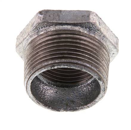 R 1 1/4'' x Rp 1'' M/F Zinc plated Cast iron Reducing Ring 25 Bar [2 Pieces]