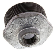 R 2'' x Rp 1/2'' M/F Anillo reductor de hierro fundido galvanizado 25 Bar