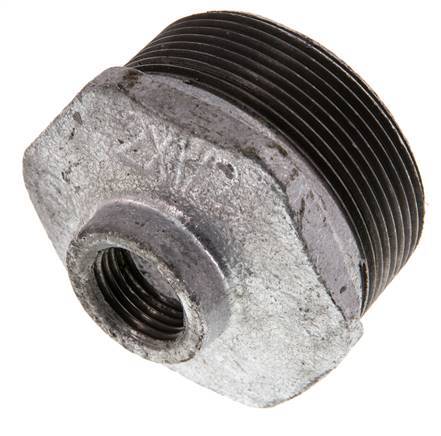R 2'' x Rp 1/2'' M/F Zinc plated Cast iron Reducing Ring 25 Bar