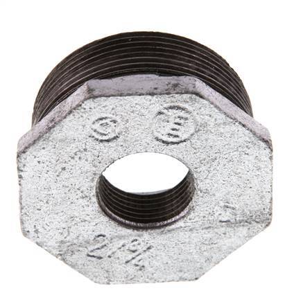 R 2'' x Rp 3/4'' M/F Zinc plated Cast iron Reducing Ring 25 Bar