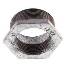 R 2'' x Rp 1 1/2'' M/F Anillo reductor de hierro fundido galvanizado 25 Bar