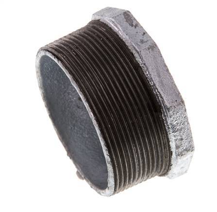 R 2 1/2'' x Rp 1 1/2'' M/F Anillo reductor de hierro fundido galvanizado 25 Bar