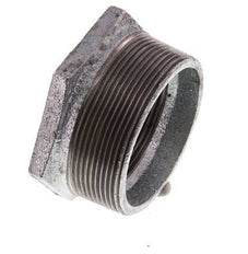 R 2 1/2'' x Rp 2'' M/F Anillo reductor de hierro fundido galvanizado 25 Bar