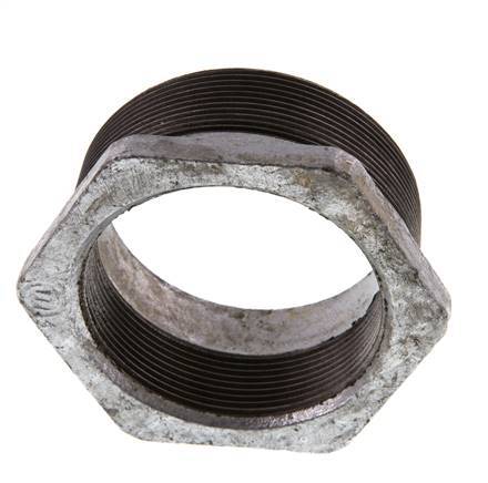 R 3'' x Rp 2 1/2'' M/F Zinc plated Cast iron Reducing Ring 25 Bar