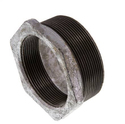 R 3'' x Rp 2 1/2'' M/F Zinc plated Cast iron Reducing Ring 25 Bar