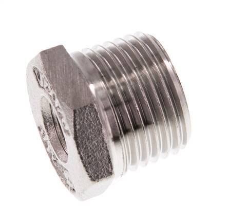R 1/2'' x Rp 1/8'' M/F Stainless steel Reducing Ring 16 Bar [2 Pieces]