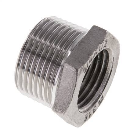3/4'' NPT x 1/2'' NPT M/F Anillo reductor de acero inoxidable 16 Bar
