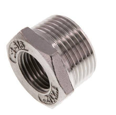 R 1'' x Rp 1/2'' M/F Anillo reductor de acero inoxidable 16 Bar