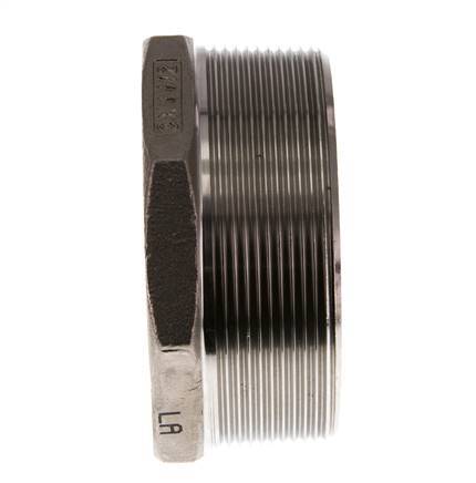 R 3'' x Rp 1 1/2'' M/F Anillo reductor de acero inoxidable 16 Bar
