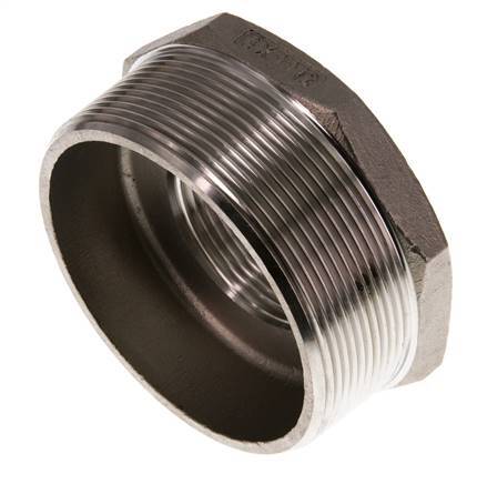 R 3'' x Rp 1 1/2'' M/F Anillo reductor de acero inoxidable 16 Bar