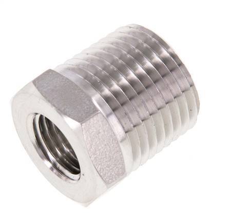 1/2'' NPT x 1/4'' NPT M/F Anillo reductor de acero inoxidable 210 Bar - Hidráulico