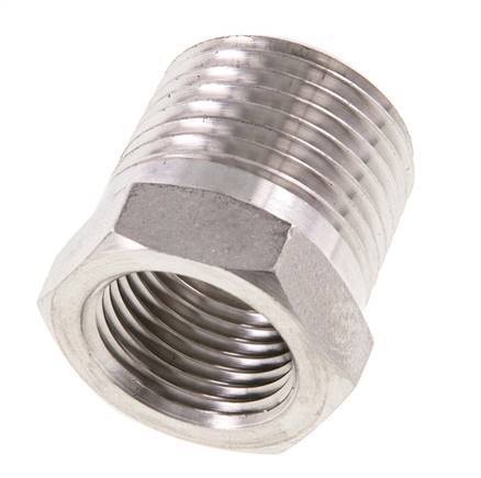 1/2'' NPT x 3/8'' NPT M/F Anillo reductor de acero inoxidable 210 Bar - Hidráulico
